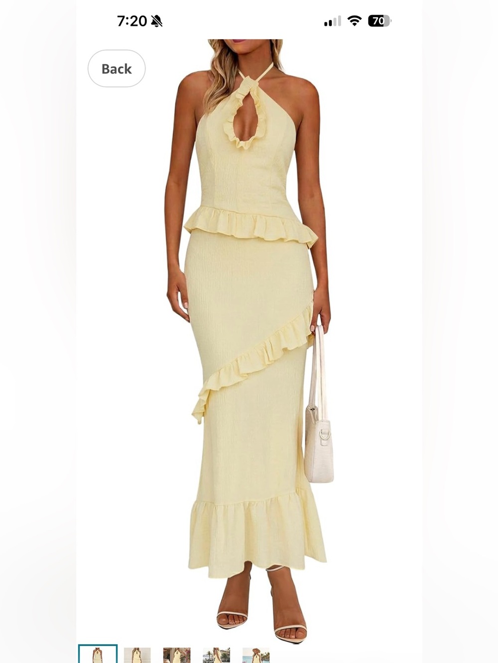 Yellow Ruffle dress
